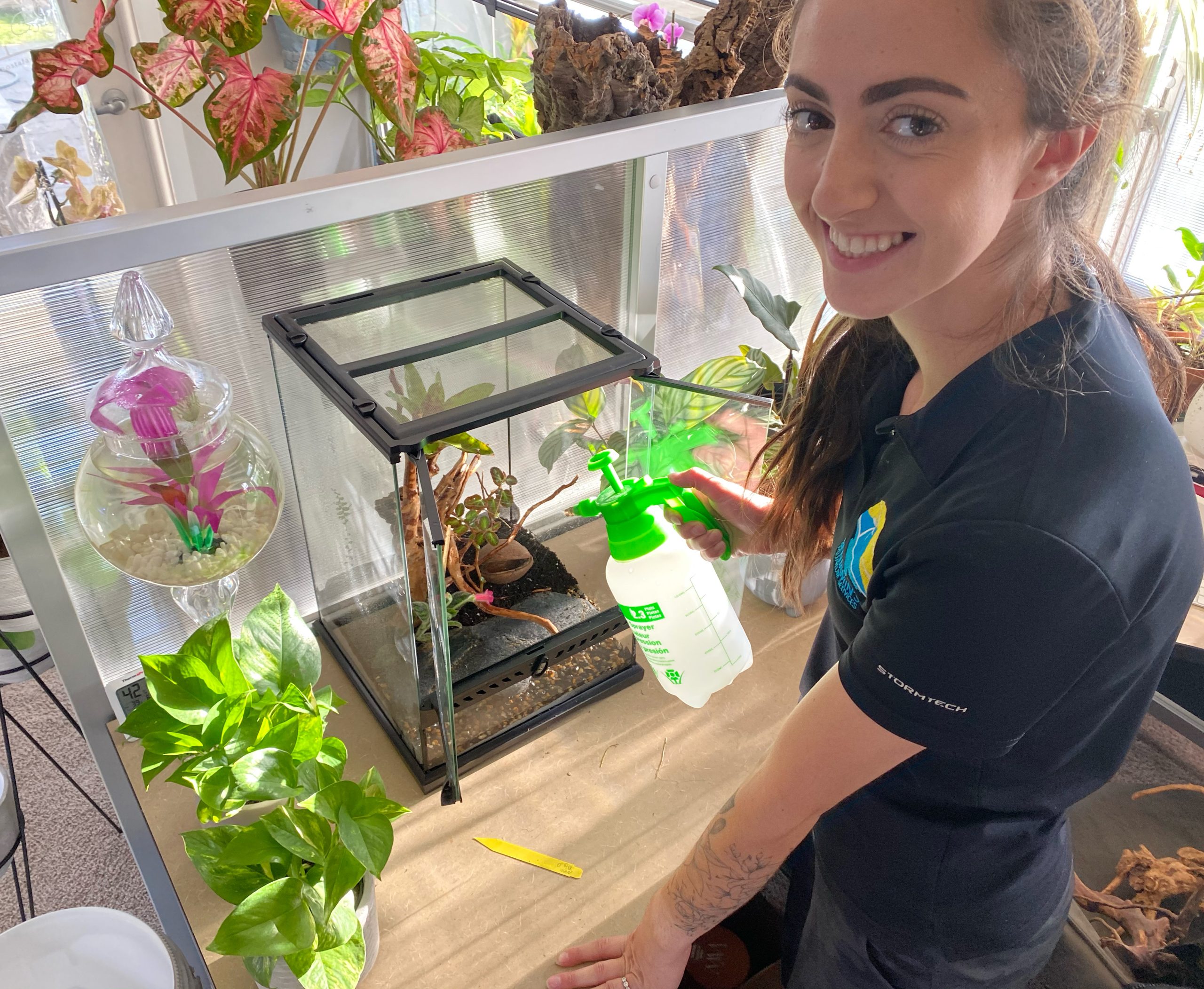 Berklee Cleaning a Vivarium