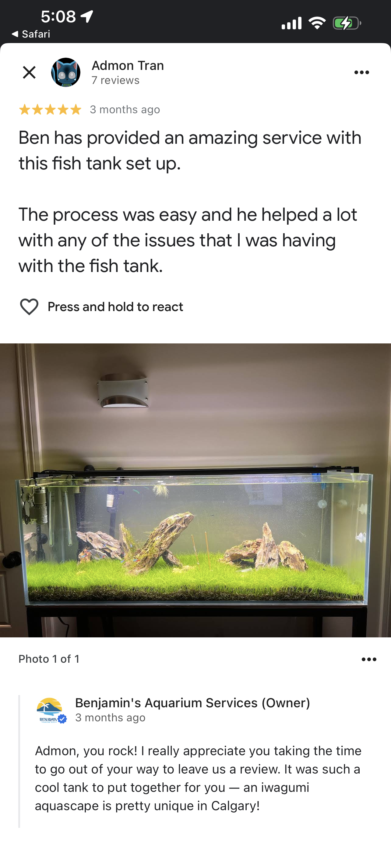     Expert fish tank cleaning in Calgary for healthy and balanced aquariums