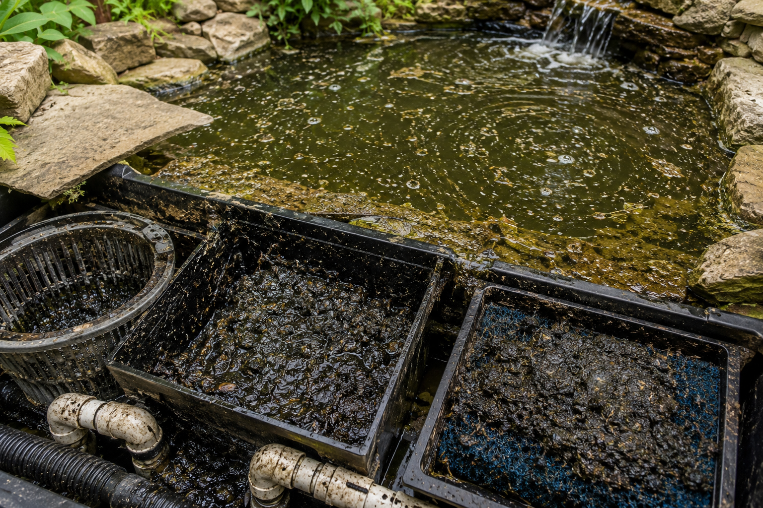     Spring pond cleanup and seasonal startup