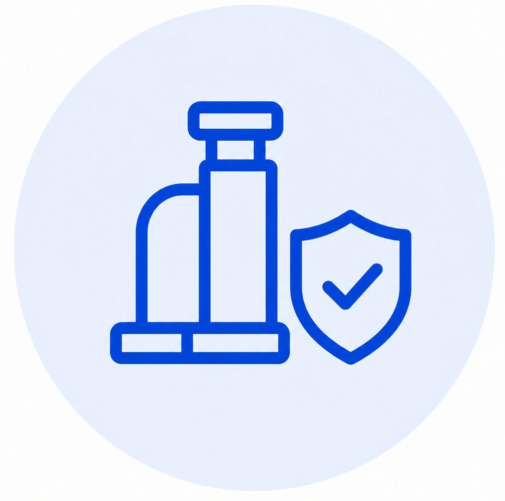 Fish care icon for pond winterization